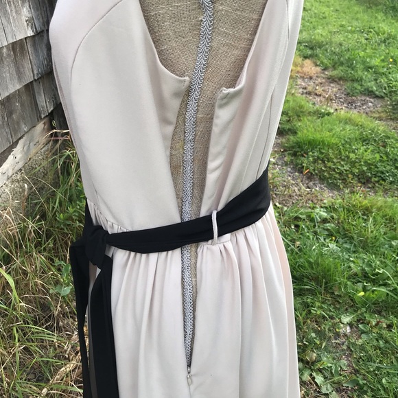 Fully lined Pink Owl Apparel dress, cream & black. Sz. M. - Picture 3 of 7